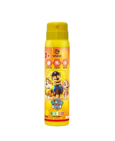 Vaco, Psi Patrol, spray na komary, kleszcze i meszki dla dzieci, 3+, 100 ml