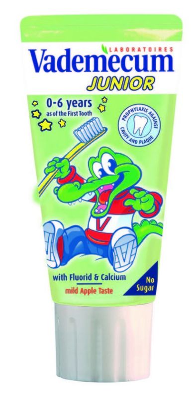 Vademecum, Junior, Jabłko, pasta do zębów dla dzieci 0-6, 50 ml