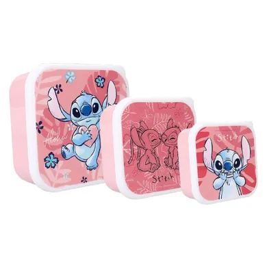 Vadobag, Lilo i Stitch, lunchbox 3w1, snack box, róż