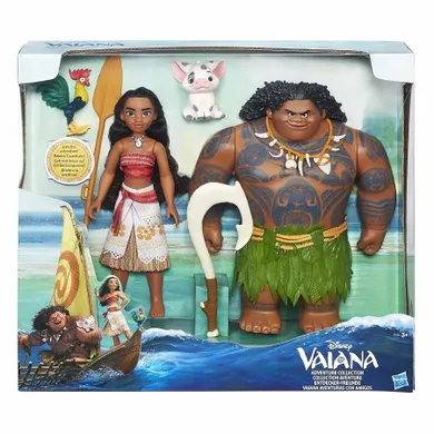 Vaiana, Maui, lalki, zestaw, 2 szt.