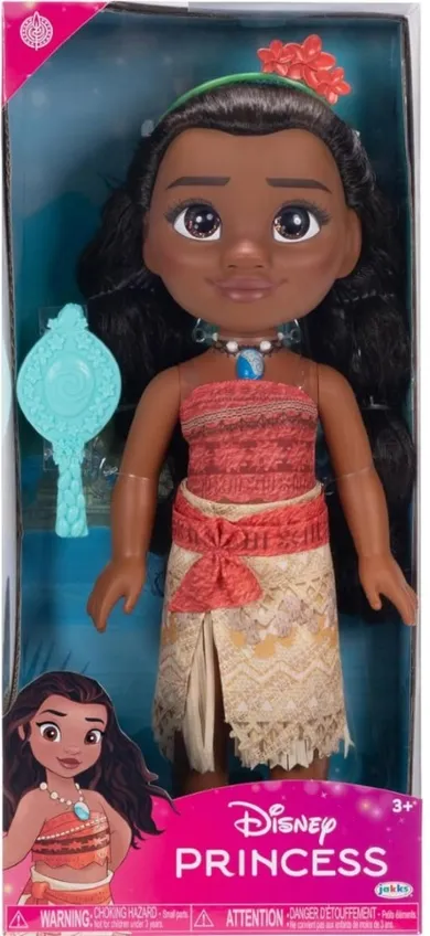 Vaiana, Moana, lalka, 35 cm, zestaw ze szczotką do włosów