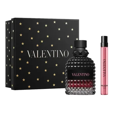 Valentino, Uomo Born In Roma Intense, zestaw: woda perfumowana, spray, 50 ml + woda perfumowana, spray, 10 ml