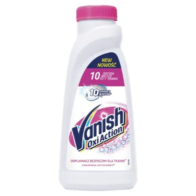 Vanish, Oxi Action, odplamiacz do białych tkanin w płynie, 500 ml