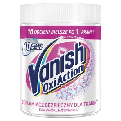 Vanish, Oxi Action, odplamiacz do białych tkanin w proszku, 470 g