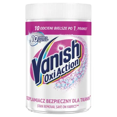 Vanish, Oxi Action, odplamiacz do białych tkanin w proszku, 625 g