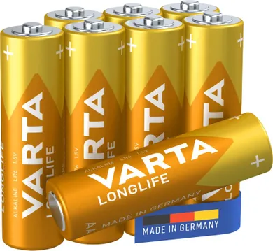 VARTA, Longlife, bateria alkaliczna, AA, 8 szt.