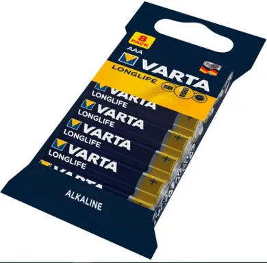VARTA, Longlife, bateria alkaliczna, AAA, 8 szt.
