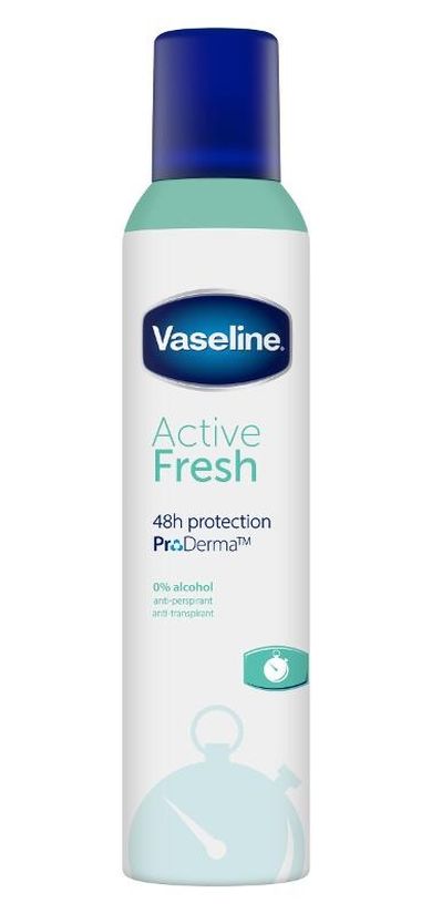Vaseline, Active Fresh, antyperspirant, 250 ml
