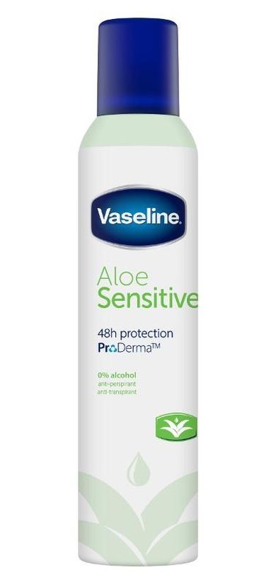 Vaseline, Aloe Sensitive, antyperspirant, 250 ml