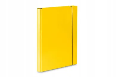 Vau-Pe, teczka z gumką A4, skrzydłowa, żółta, 1 szt.