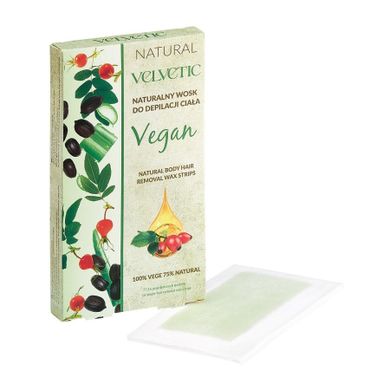 Velvetic, Velvetic Vegan, naturalny wosk do depilacji ciała, 16 szt.