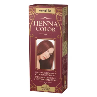 Venita, Henna Color, balsam koloryzujący z ekstraktem z henny, nr 11, Burgund, 75 ml