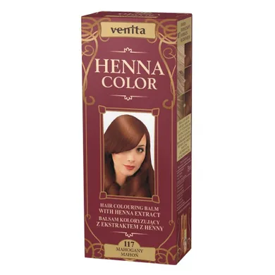 Venita, Henna Color, balsam koloryzujący z ekstraktem z henny, nr 117, Mahoń, 75 ml