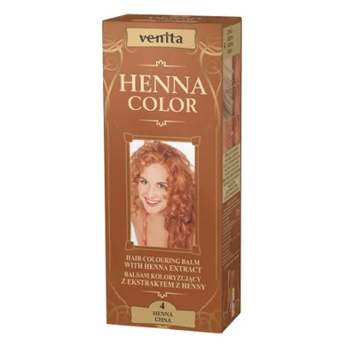 Venita, Henna Color, balsam koloryzujący z ekstraktem z henny, nr 4, Chna, 75 ml