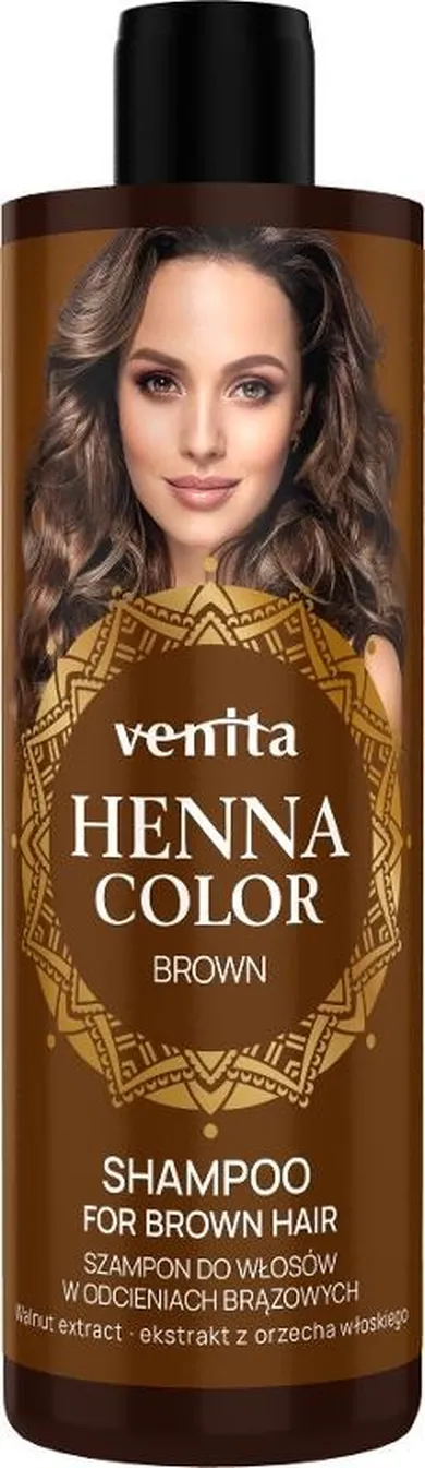 Venita, Henna Color, szampon do włosów w odcieniach brązowych, 300 ml