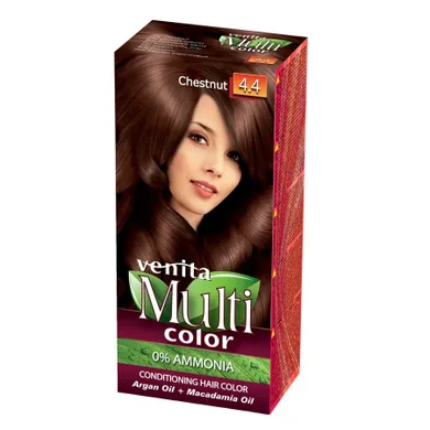 Venita, MultiColor, pielęgnacyjna farba do włosów, 4.4 Kasztanowy Brąz