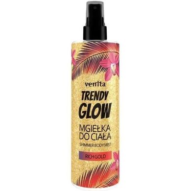Venita, trendy glow, mgiełka rozświetlająca do ciała, rich gold, 200 ml
