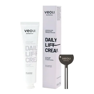 Veoli Botanica, Daily Lift Cream, całodzienny lekki krem do twarzy redukujący zmarszczki, 75 ml