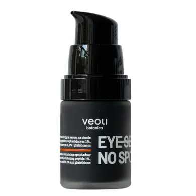 Veoli Botanica, Eye See No Spots, rozjaśniająco-nawilżające serum na cienie pod oczy i na powieki, 15 ml