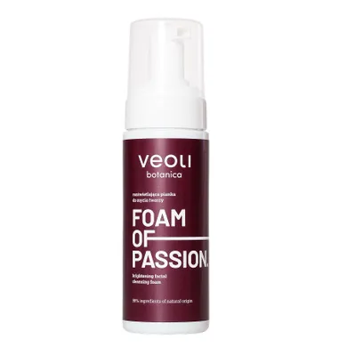 Veoli Botanica, Foam Of Passion, rozświetlająca pianka do mycia twarzy, 150 ml