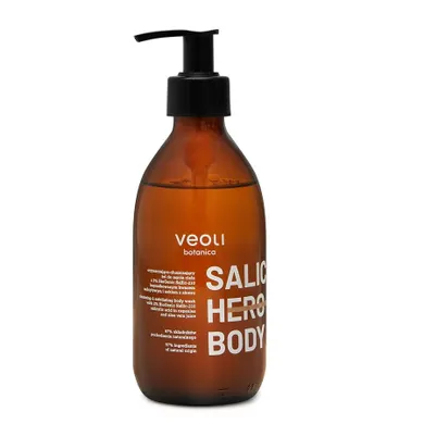 Veoli Botanica, Salic Hero Body, oczyszczająco-złuszczający żel do mycia ciała, 280 ml