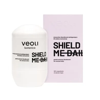 Veoli Botanica, Shield Me Daily, mineralny dezodorant pielęgnujący dla skóry normalnej, 50 ml