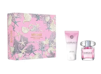 Versace, Bright Crystal, zestaw: woda toaletowa, 30 ml + balsam do ciała, 50 ml