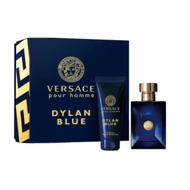 Versace, Pour Homme Dylan Blue, woda toaletowa, spray, 100 ml + żel pod prysznic, 100 ml