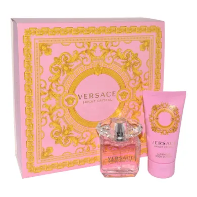 Versace, zestaw, Bright Crystal, woda toaletowa, 30 ml + Luminous, balsam do ciała, 50 ml