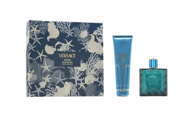Versace, zestaw: Eros, woda toaletowa, 100 ml + żel pod prysznic, 150 ml