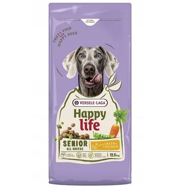Versele Laga, Happy Life, Senior, Chicken, karma sucha dla psa seniora, 12,5 kg