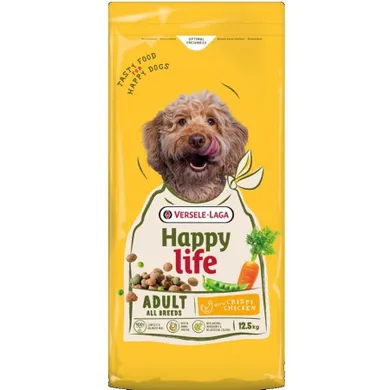 Versele Laga, HappyLife, karma sucha z kurczakiem dla psów dorosłych, 12,5 kg