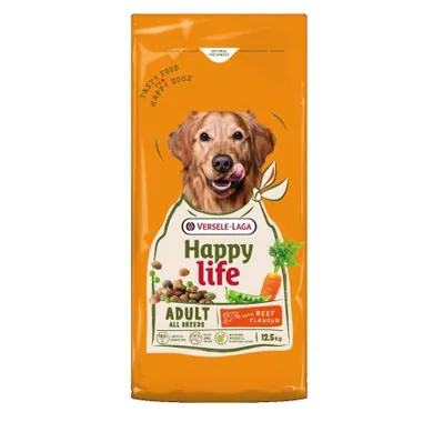 Versele Laga, HappyLife, karma sucha z wołowiną dla psów dorosłych, 12,5 kg