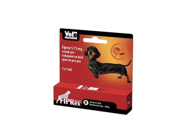 Vet-Agro, Fiprex Spot-On S, preparat do zwalczania kleszczy, pcheł i wszy u psów, 2-10 kg, 1 szt.