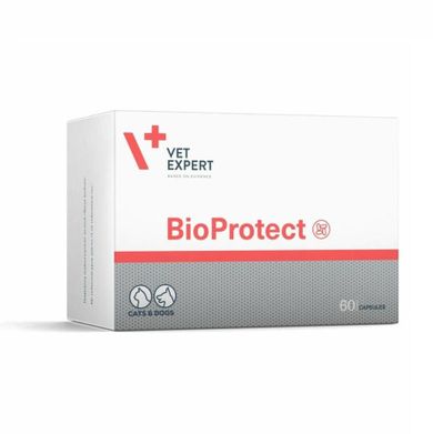 VetExpert, BioProtect, suplement diety na wsparcie jelit dla psów i kotów, 60 tabletek