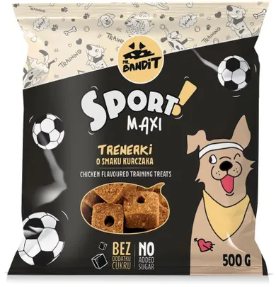 Vetexpert, mr.bandit sport maxi trenerki kurczak, przysmak dla psów, 500g