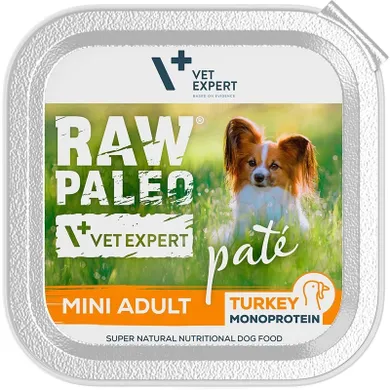 VetExpert, Raw Paleo, Adult, indyk, pasztet, karma mokra dla psów, 150g
