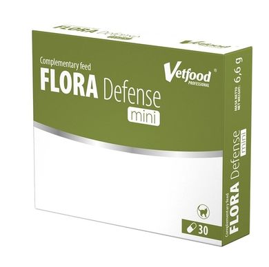 Vetfood, Flora Defense MINI, probiotyk dla psów, 30 kapsułek
