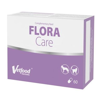 Vetfood, FloraCare, suplement na niestrawności dla psa i kota, 60 szt.
