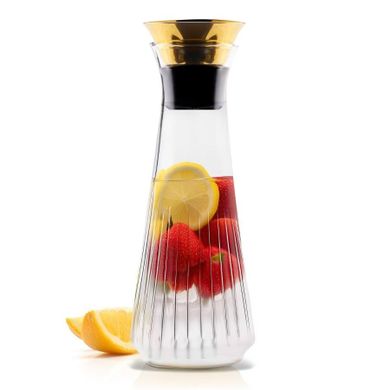 Vialli Design, Mia, karafka drip-free, złota, 900 ml