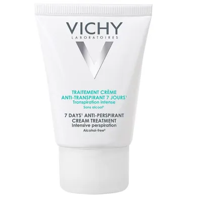 Vichy, 7 Days Anti-Perspirant Cream Treatment, antyperspirant w kremie przeciw nadmiernej potliwości, 30 ml