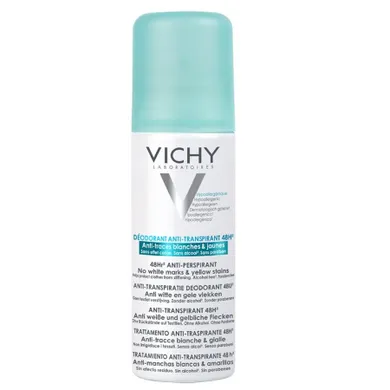 Vichy, Anti-Perspirant Deodorant, antyperspirant w sprayu 48h przeciw śladom na ubraniach, 125 ml