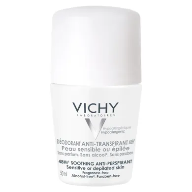 Vichy, Anti-Perspirant Deodorant, dezodorant antyperspiracyjny w kulce do skóry wrażliwej, 50 ml