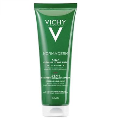 Vichy, Normaderm, preparat 3w1 do oczyszczania problematycznej skóry twarzy, 125 ml