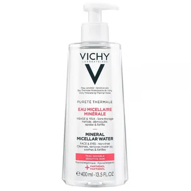 Vichy, Purete Thermale, mineralny płyn micelarny dla skóry wrażliwej, 400 ml