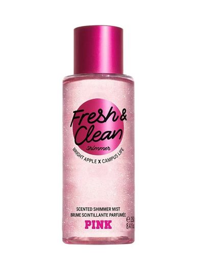 Victoria's Secret, Pink Fresh & Clean, Shimmer, mgiełka zapachowa z brokatem, 250 ml