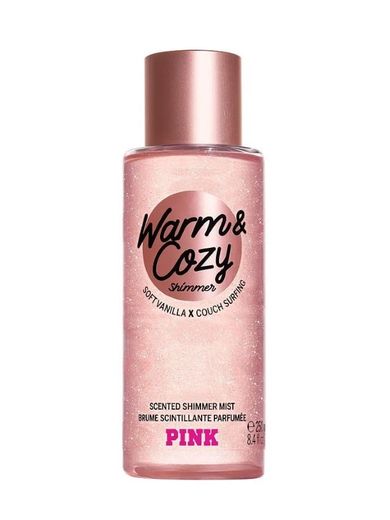 Victoria's Secret, Pink Warm & Cozy, Shimmer mgiełka do ciała z brokatem, 250 ml
