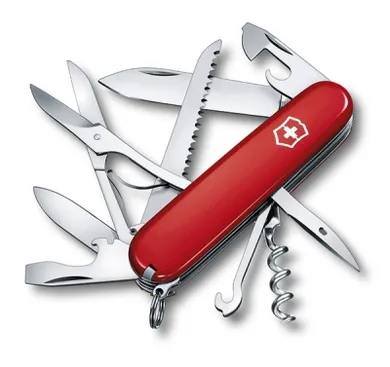 Victorinox, scyzoryk Huntsman, czerwony, 91 mm