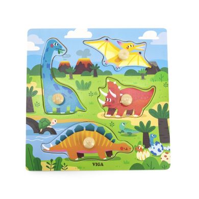 Viga, Dinozaury, puzzle z uchwytami