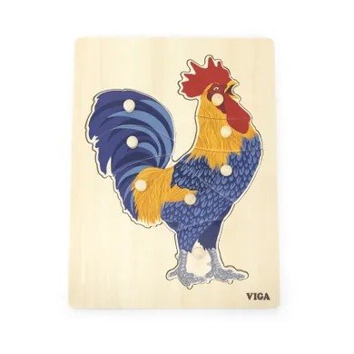Viga, Kogut, puzzle na podkładce z uchwytami